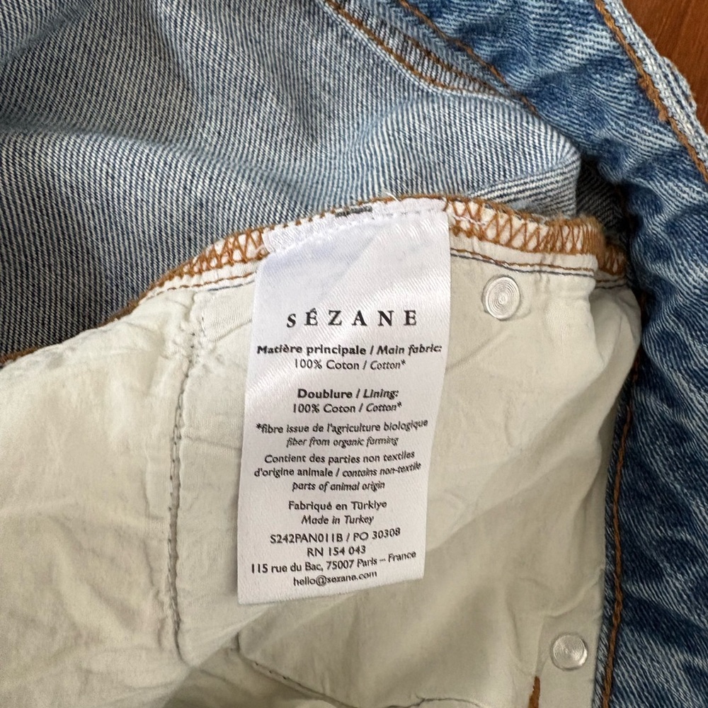 Sezane Le Crop Jeans NWOT - Picture 8 of 10